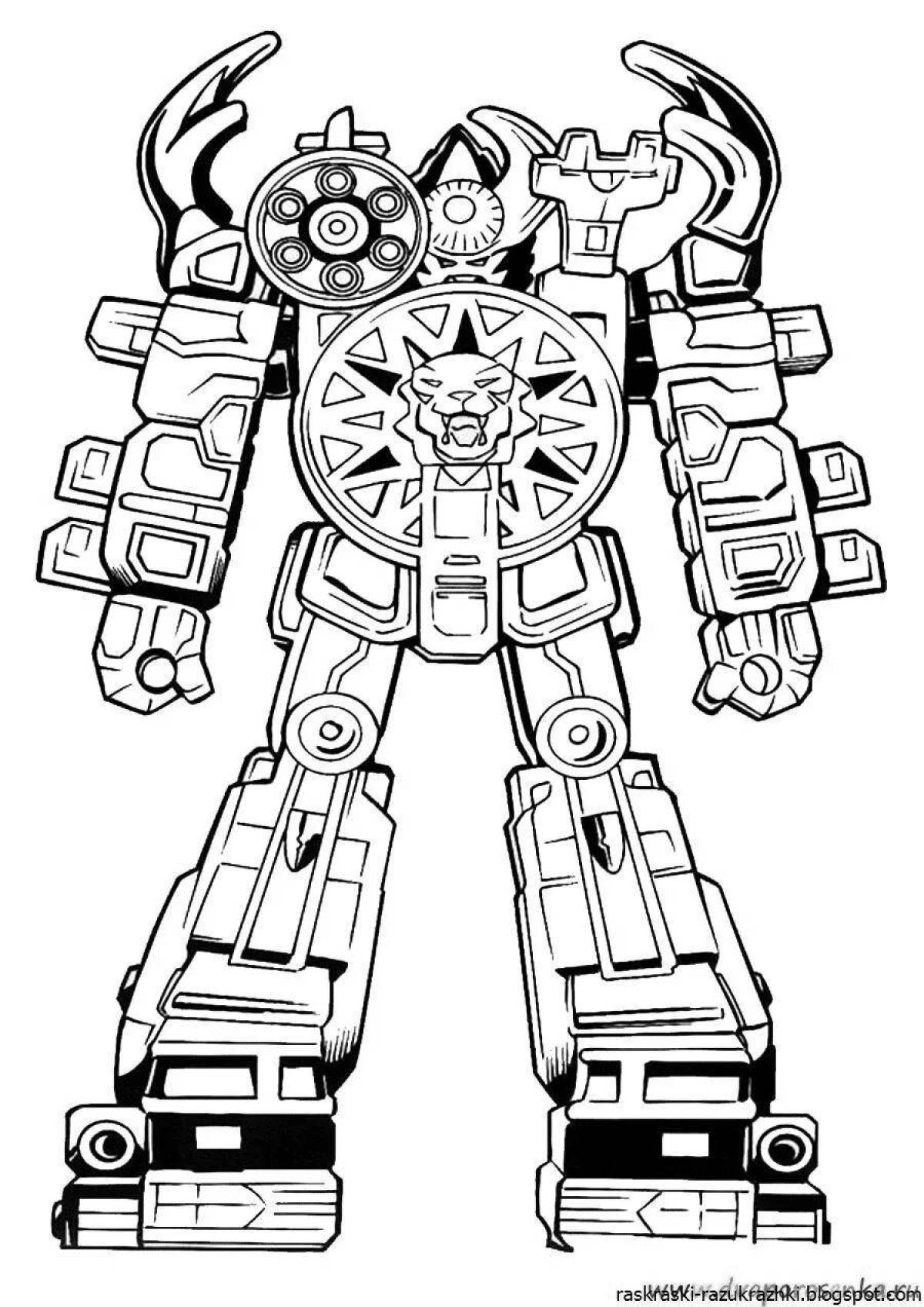 Coloring page inspiring tobot boys