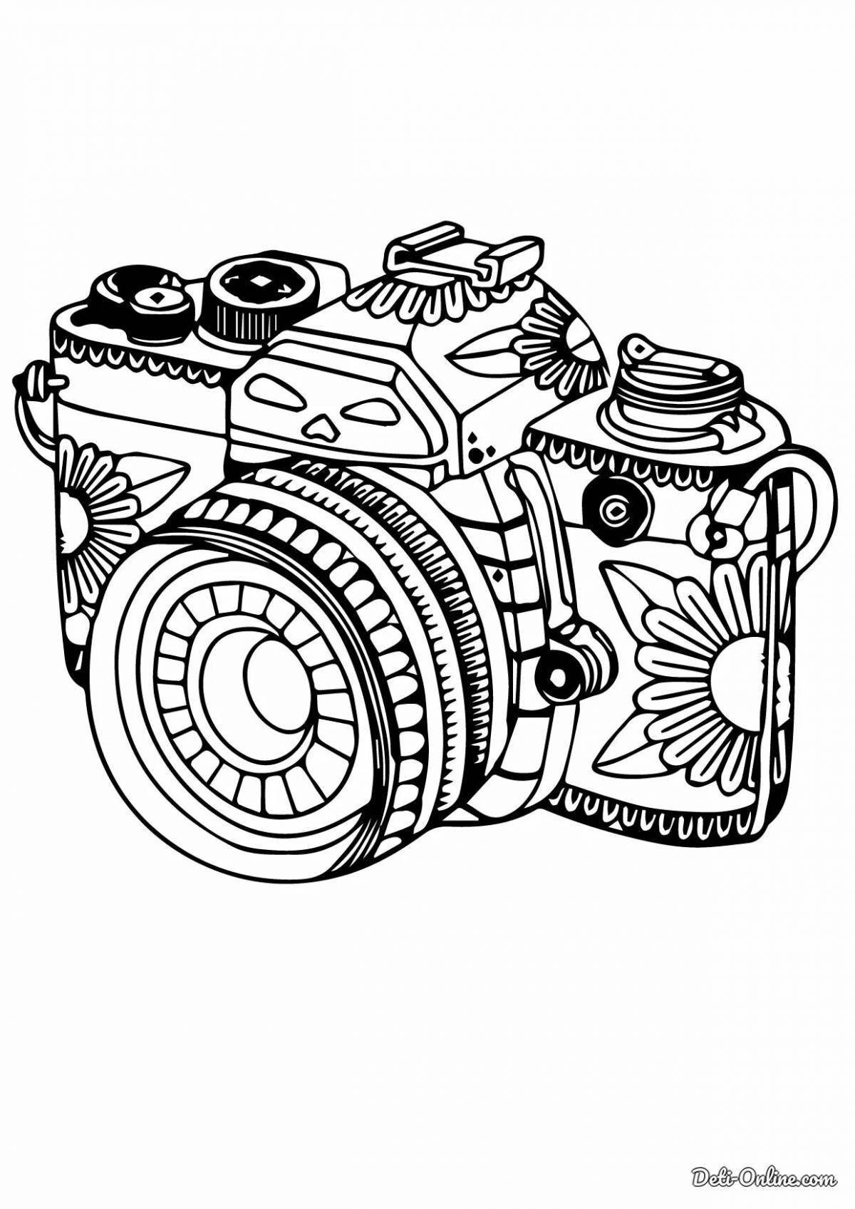 Photo Bright coloring camera for babies