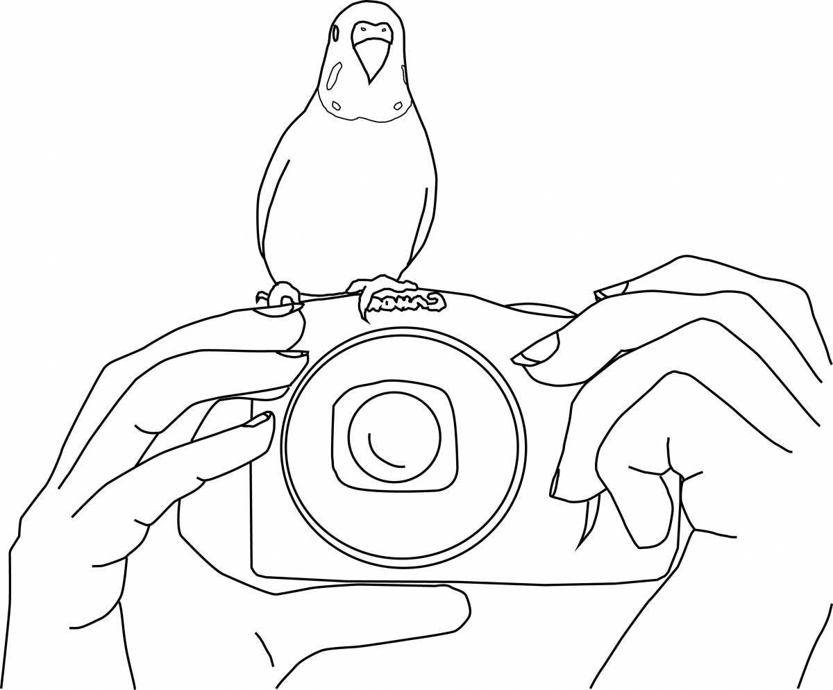 Photo Camera coloring for the little ones