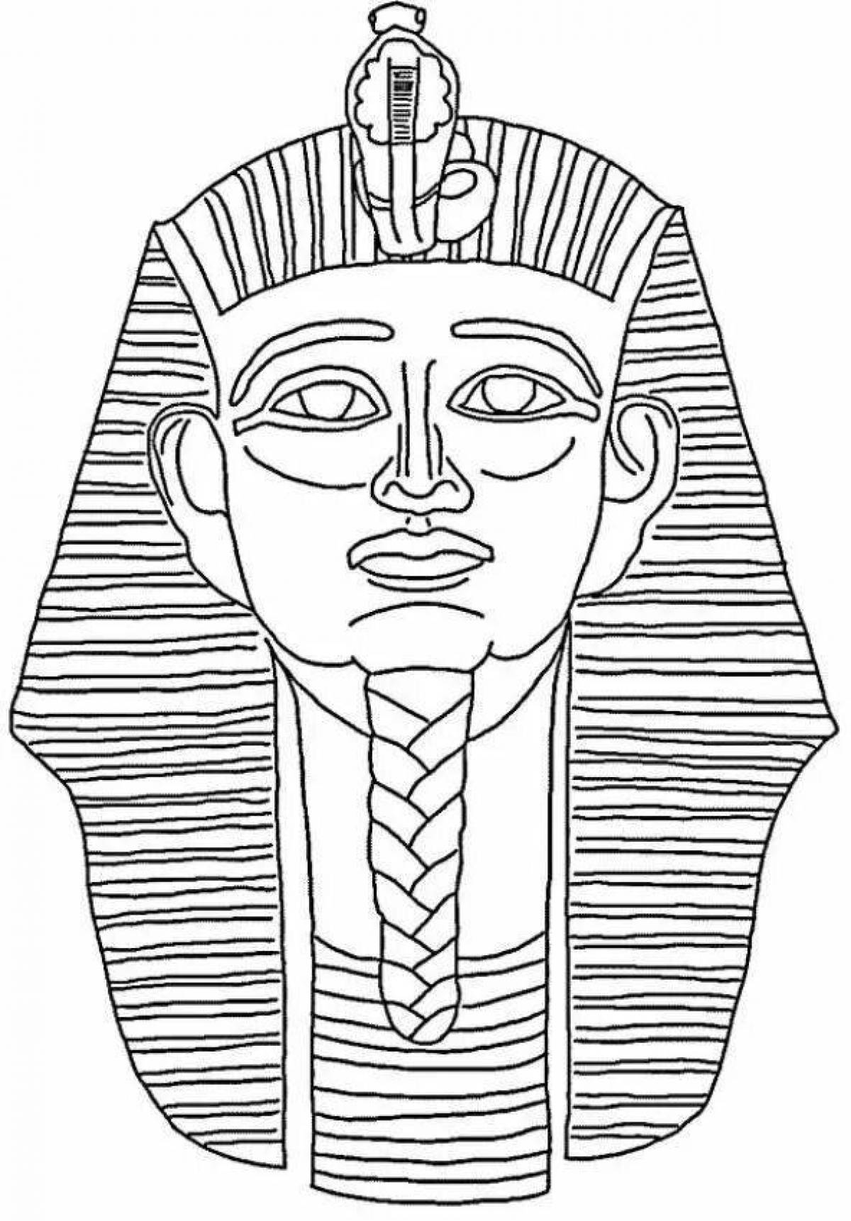 Brilliant pharaoh coloring book