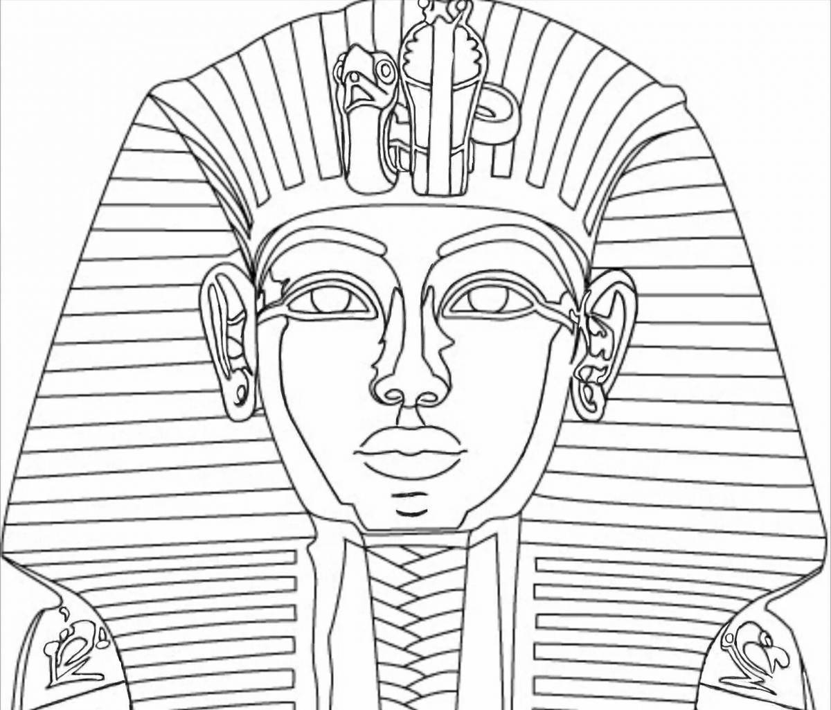 Потрясающая раскраска фараона