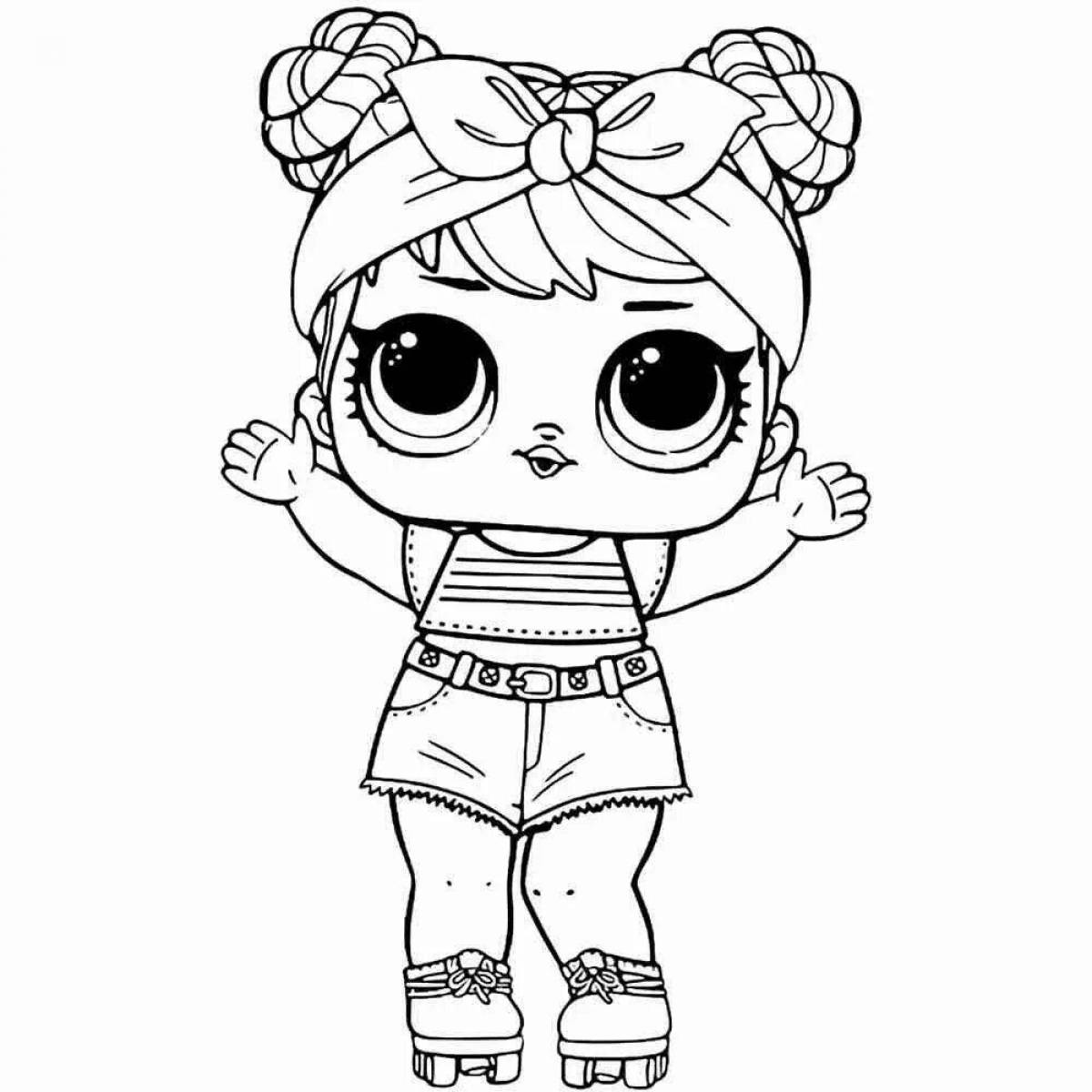 Fabulous coloring page lol doll book