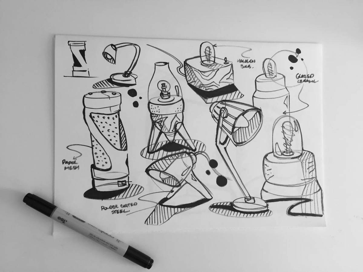 Creative sketch page for markers