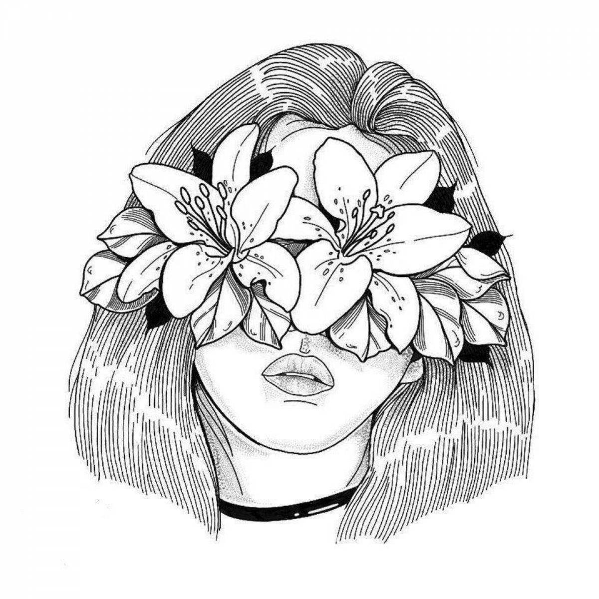 Shine coloring page aesthetics