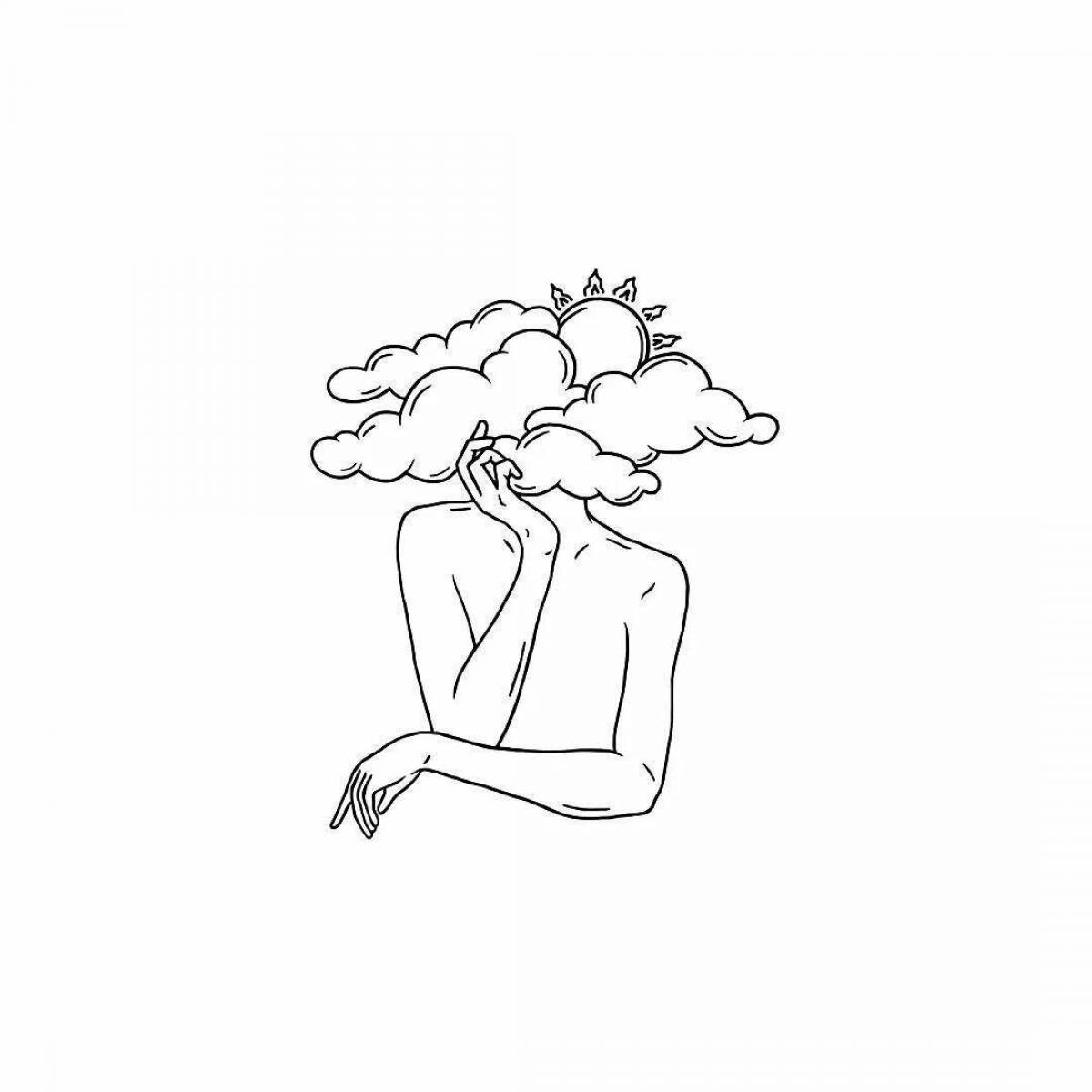 Great aesthetic coloring page