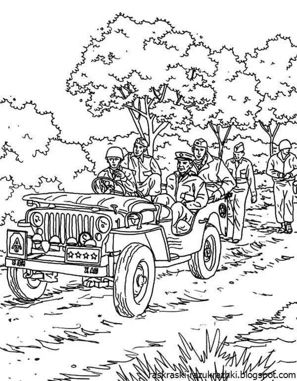 Great WWII coloring book