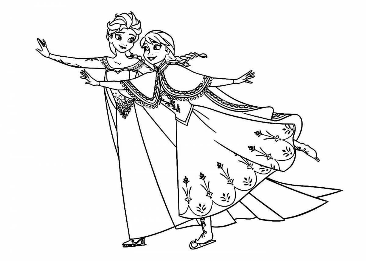 Amazing Frozen Coloring Page