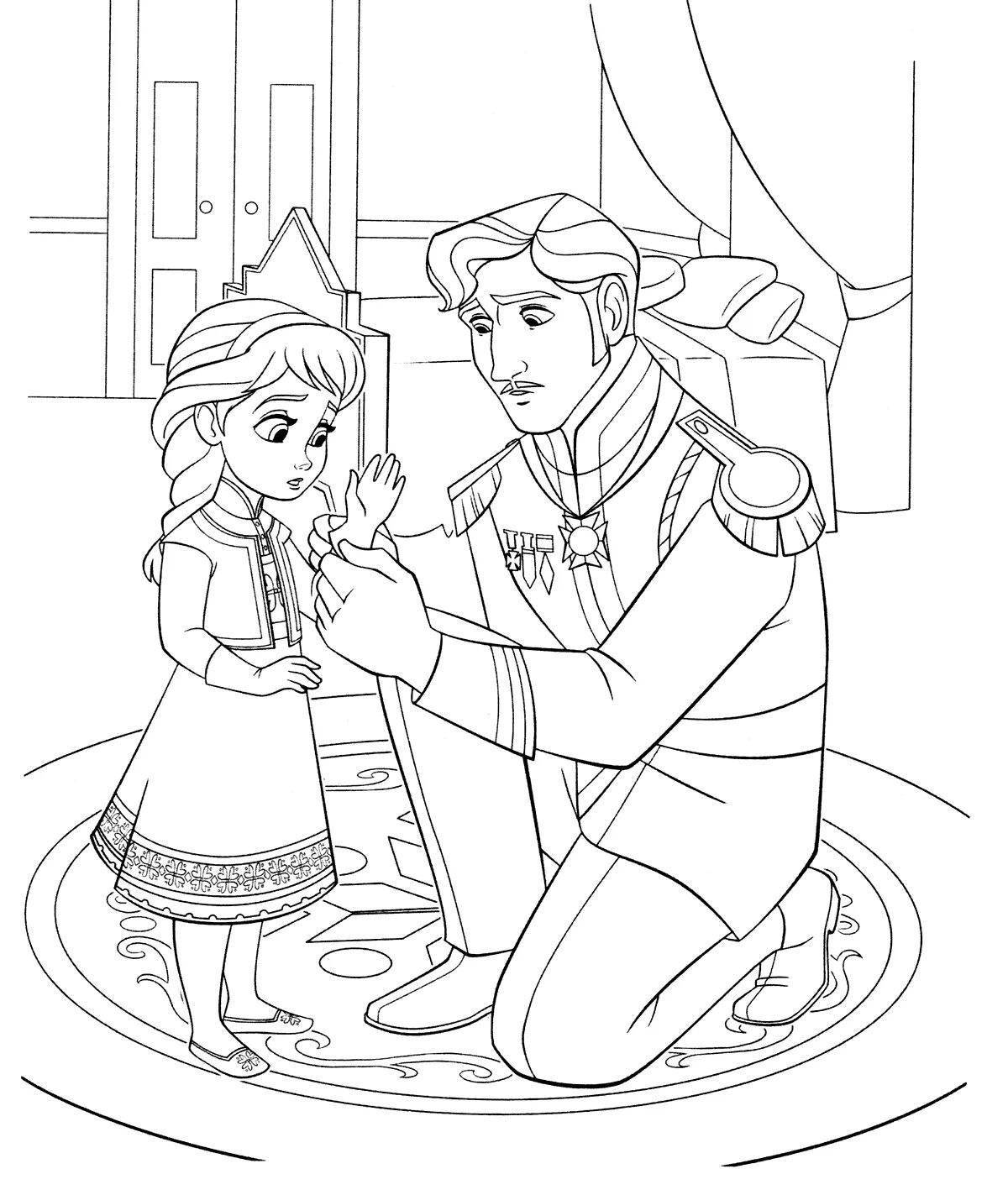 Cold Heart Comfort Coloring Page