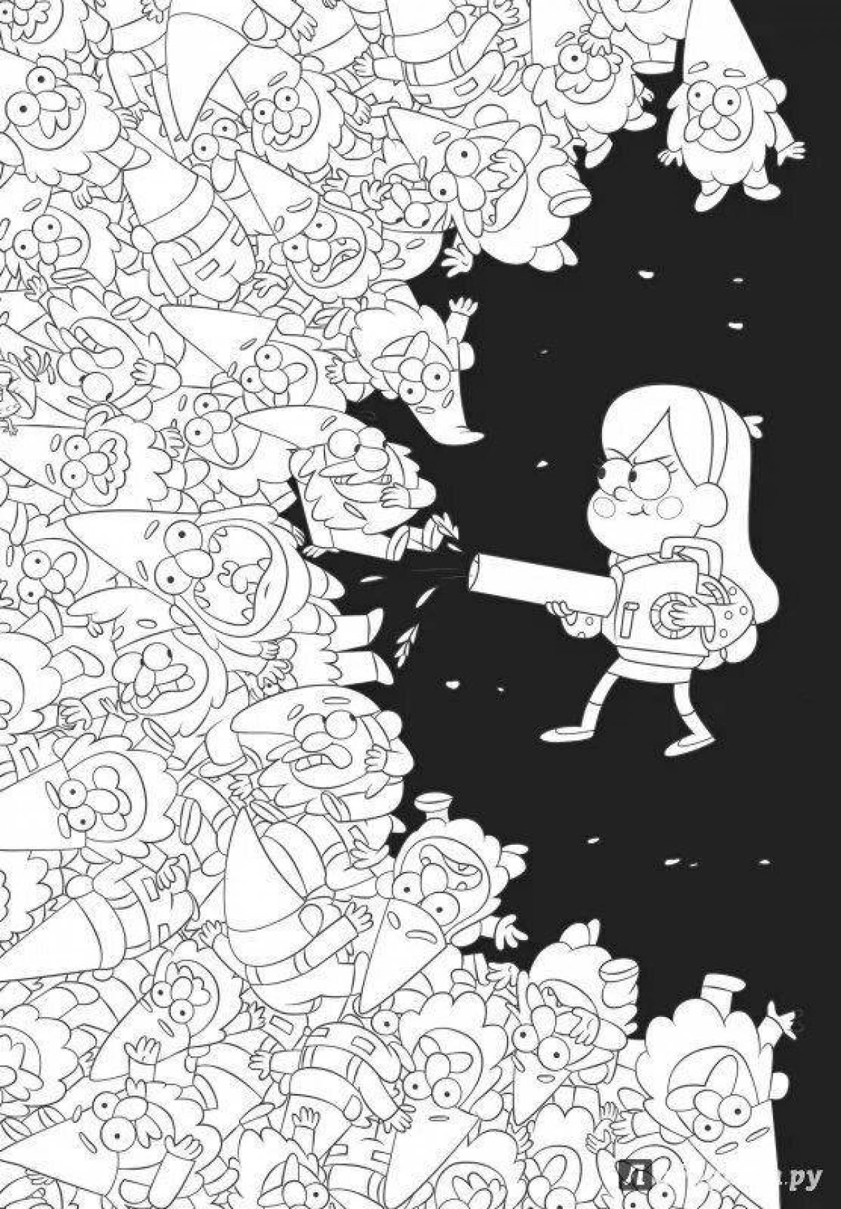 Adorable coloring poster