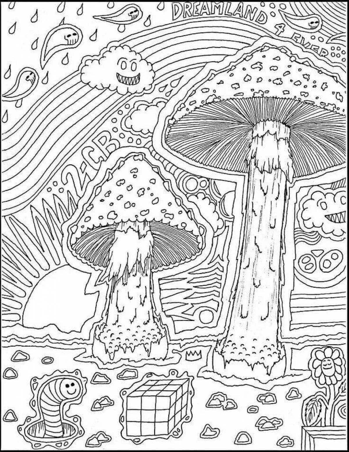 Elegant coloring poster