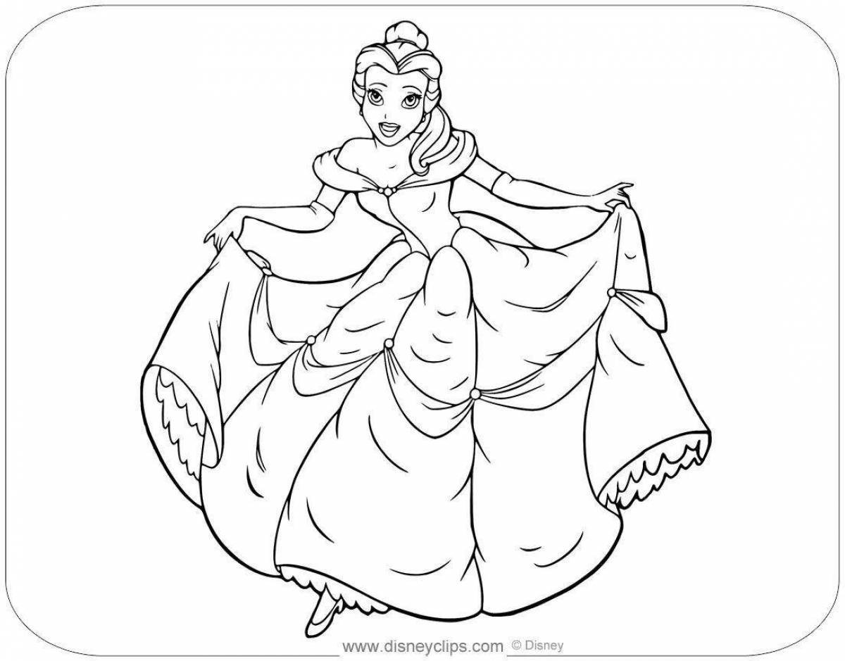 Colorful lingerie coloring page for kids