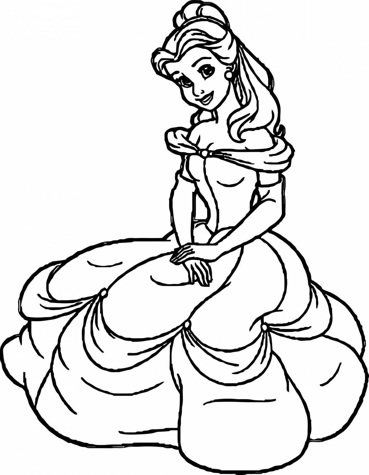 Coloring page glamorous underwear for children