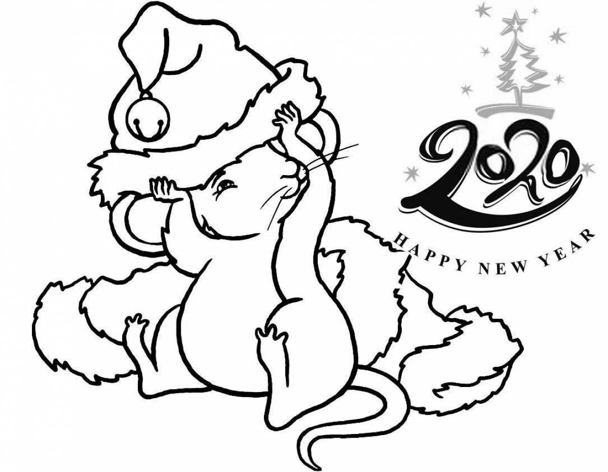 Coloring book happy new year 2023
