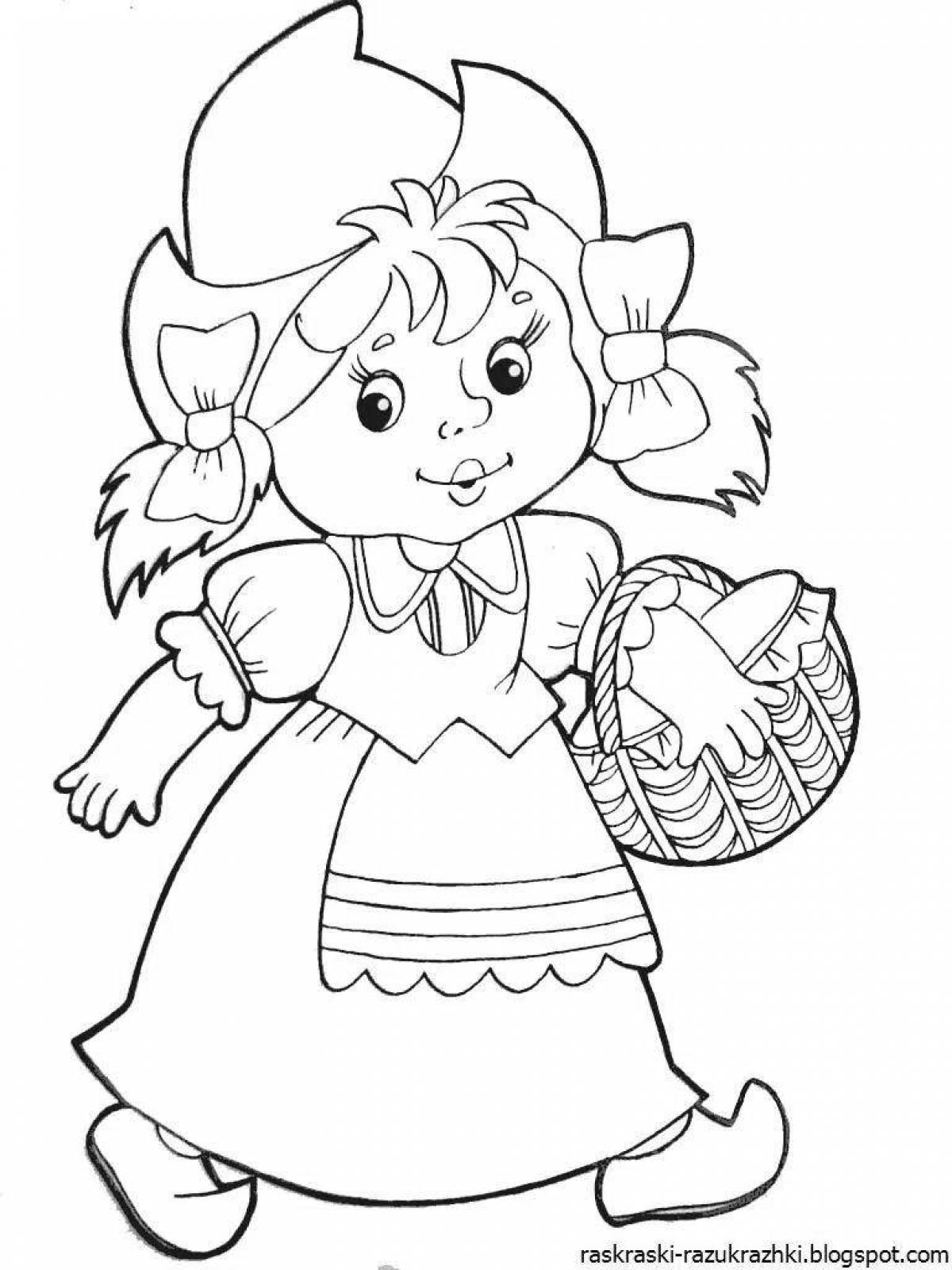 Great coloring book heroes of Russian fairy tales