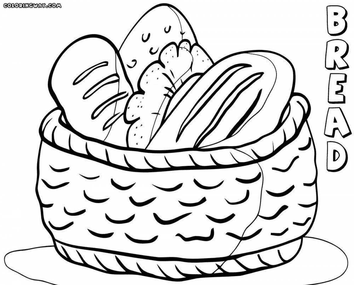 Nut bread coloring page