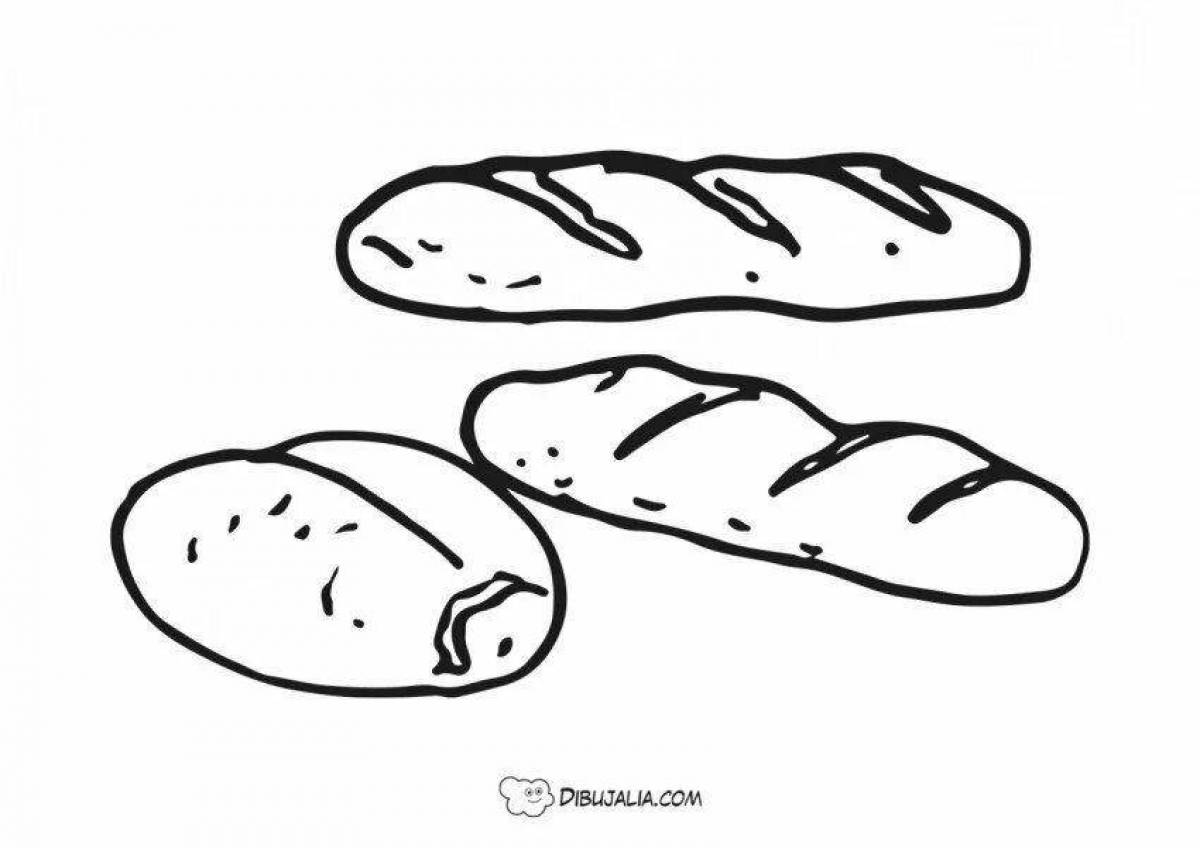 Coloring soft bread
