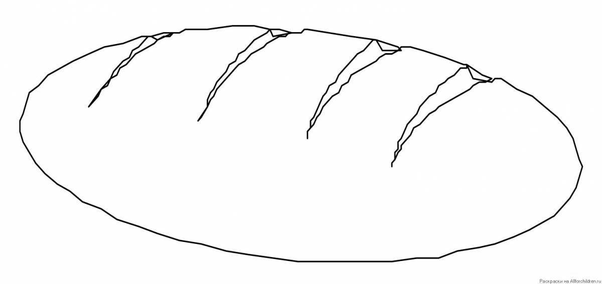 Butter bread coloring page