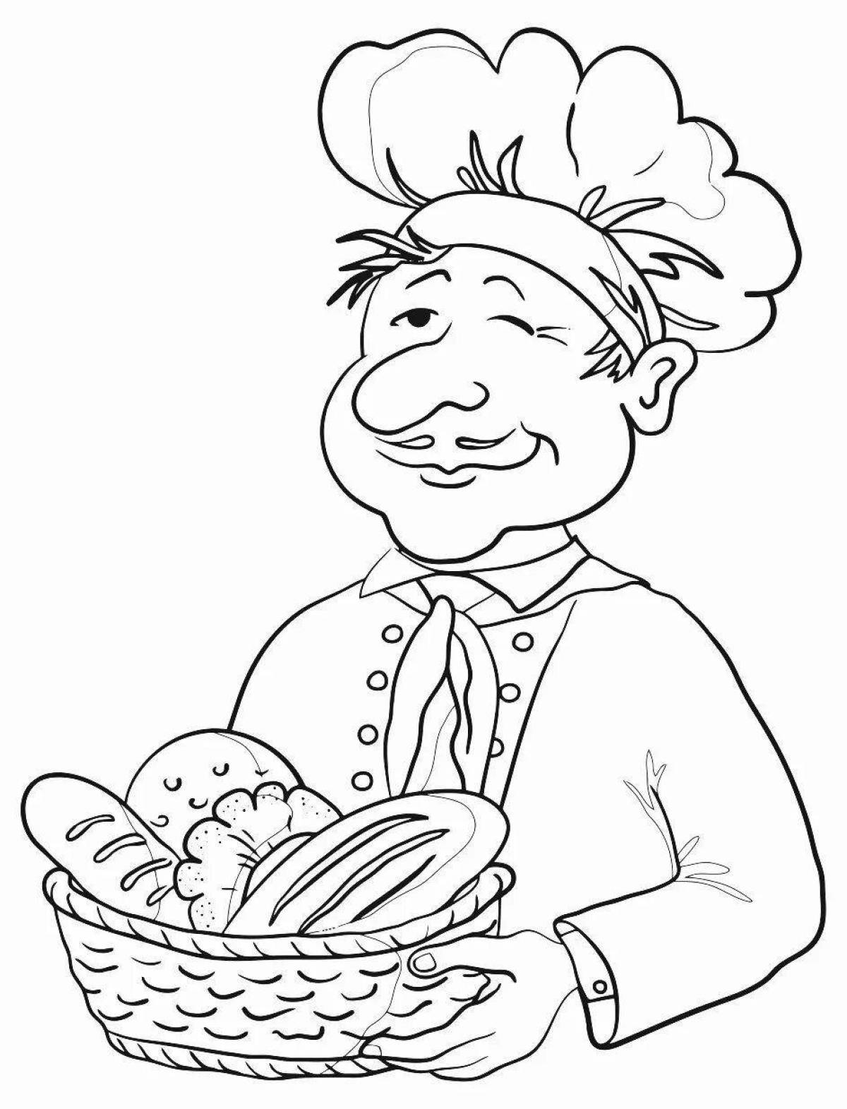 Sweetened bread coloring page