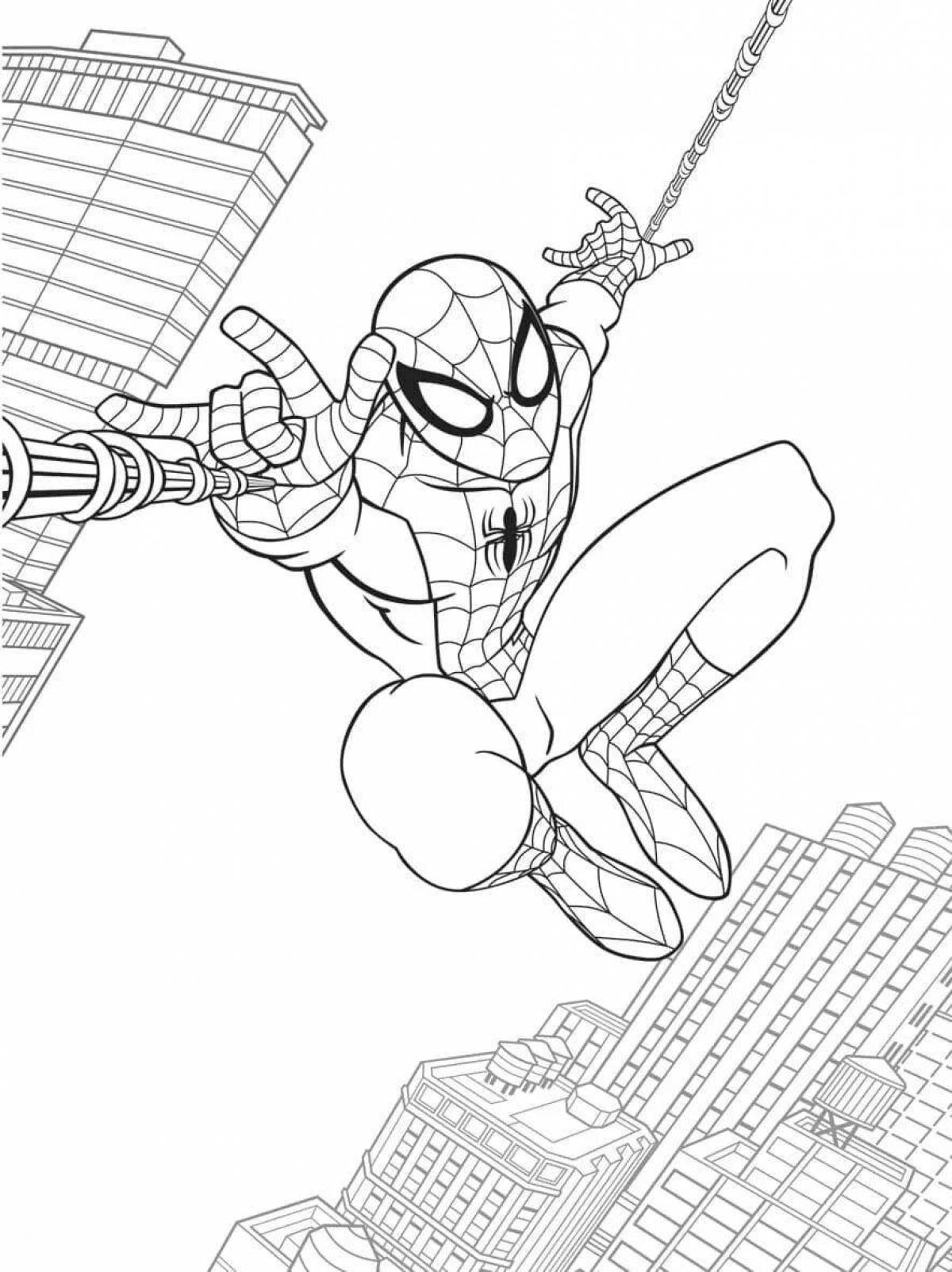 Coloring spider-man grand marvel