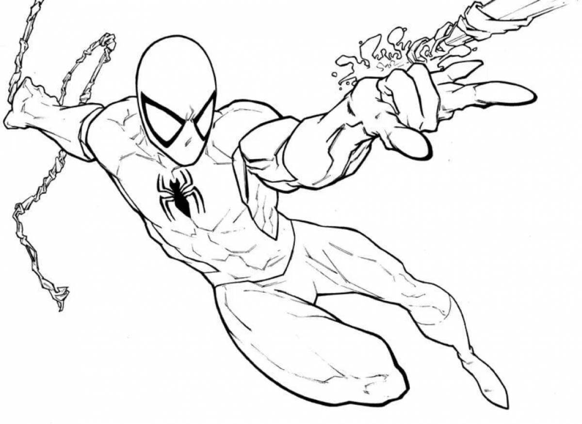 Coloring book deluxe marvel spiderman