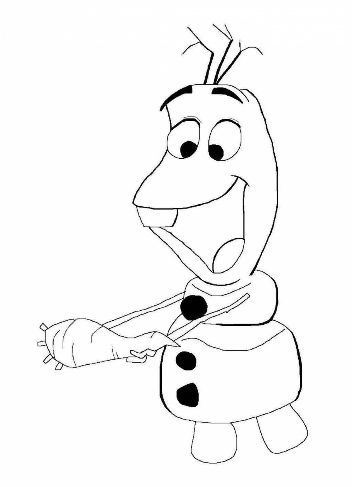 Olaf's Frozen coloring book