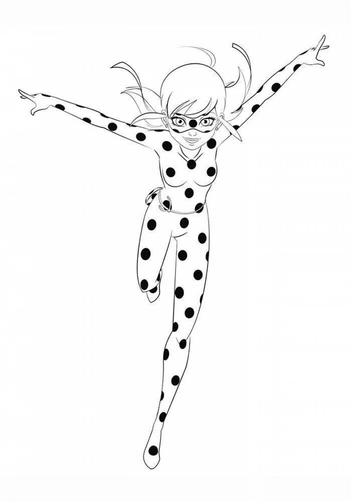 Ladybug fashion coloring