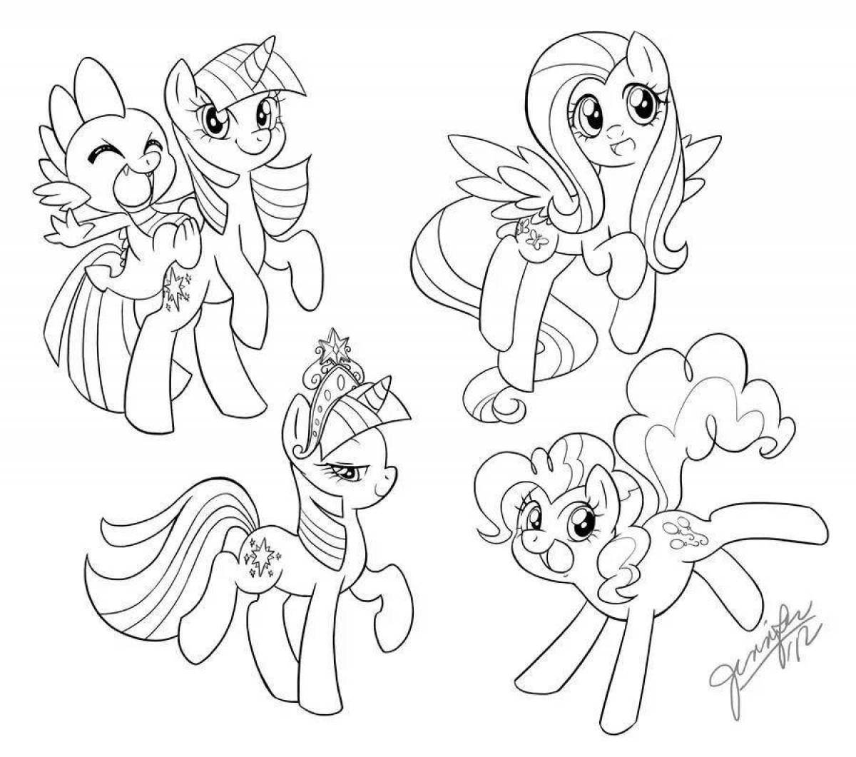 Fancy pony coloring all ponies