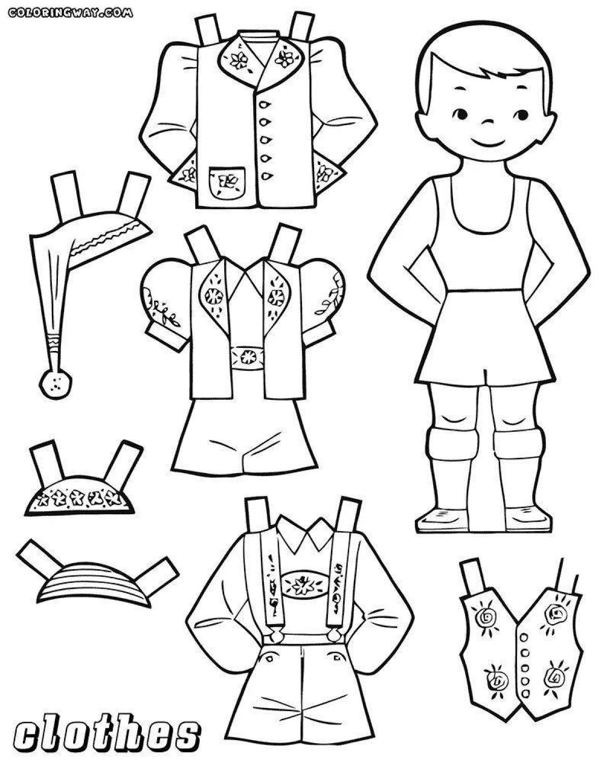 Coloring for children's costumes