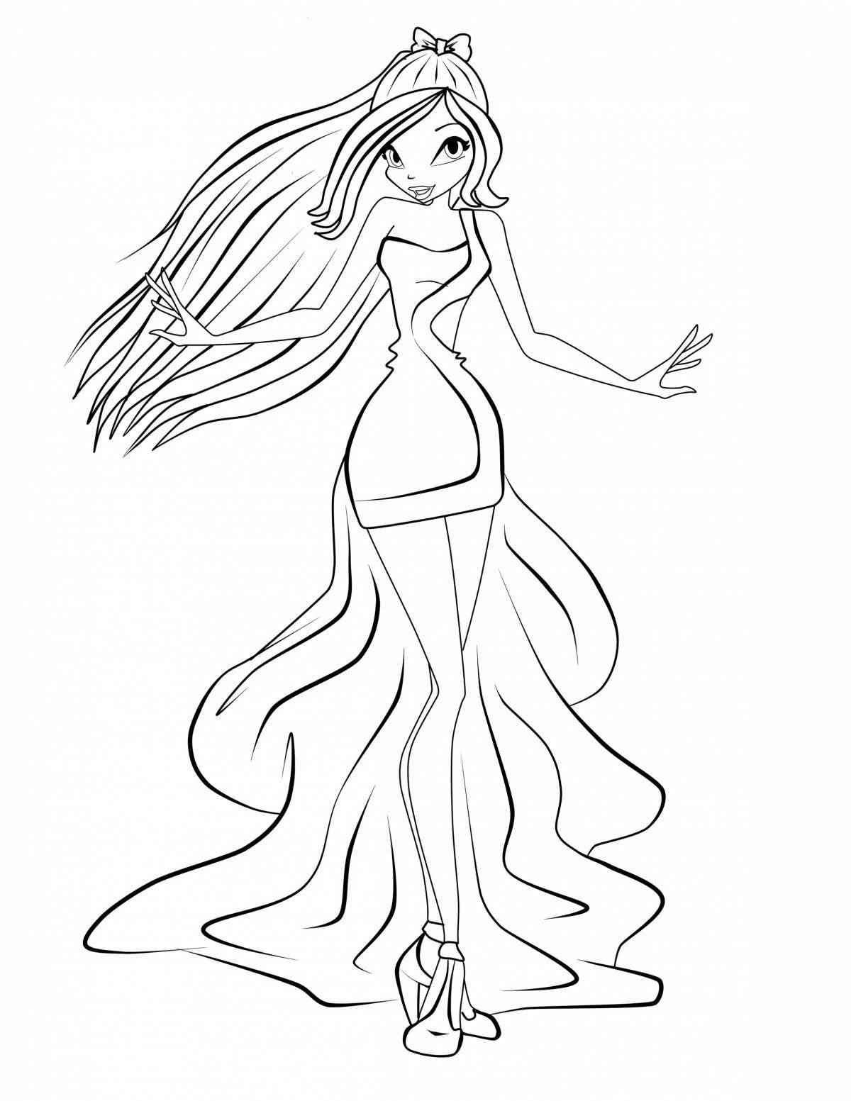 Fun coloring winx doll winx