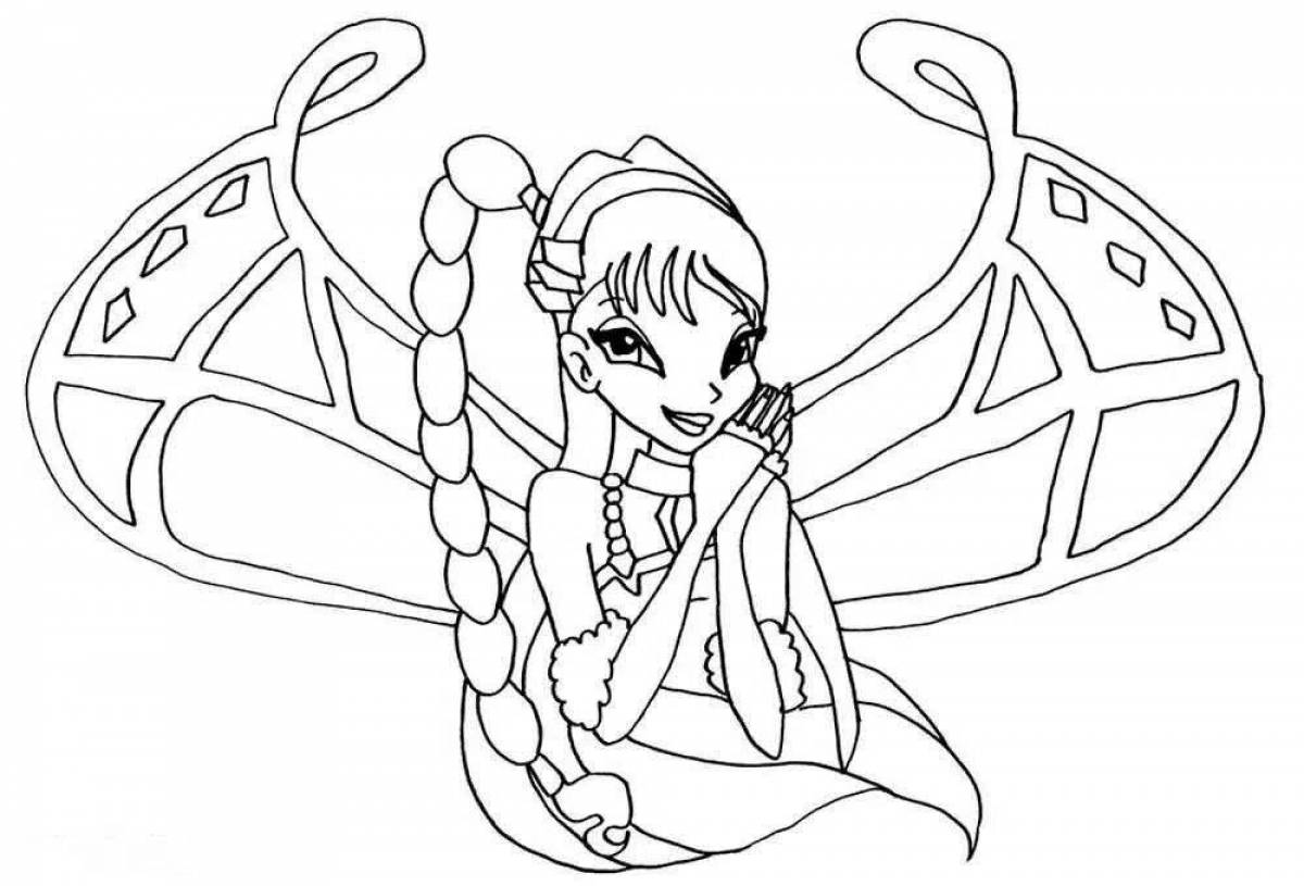 Amazing winx doll coloring pages winx