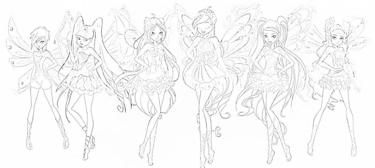 Exquisite winx doll coloring winx