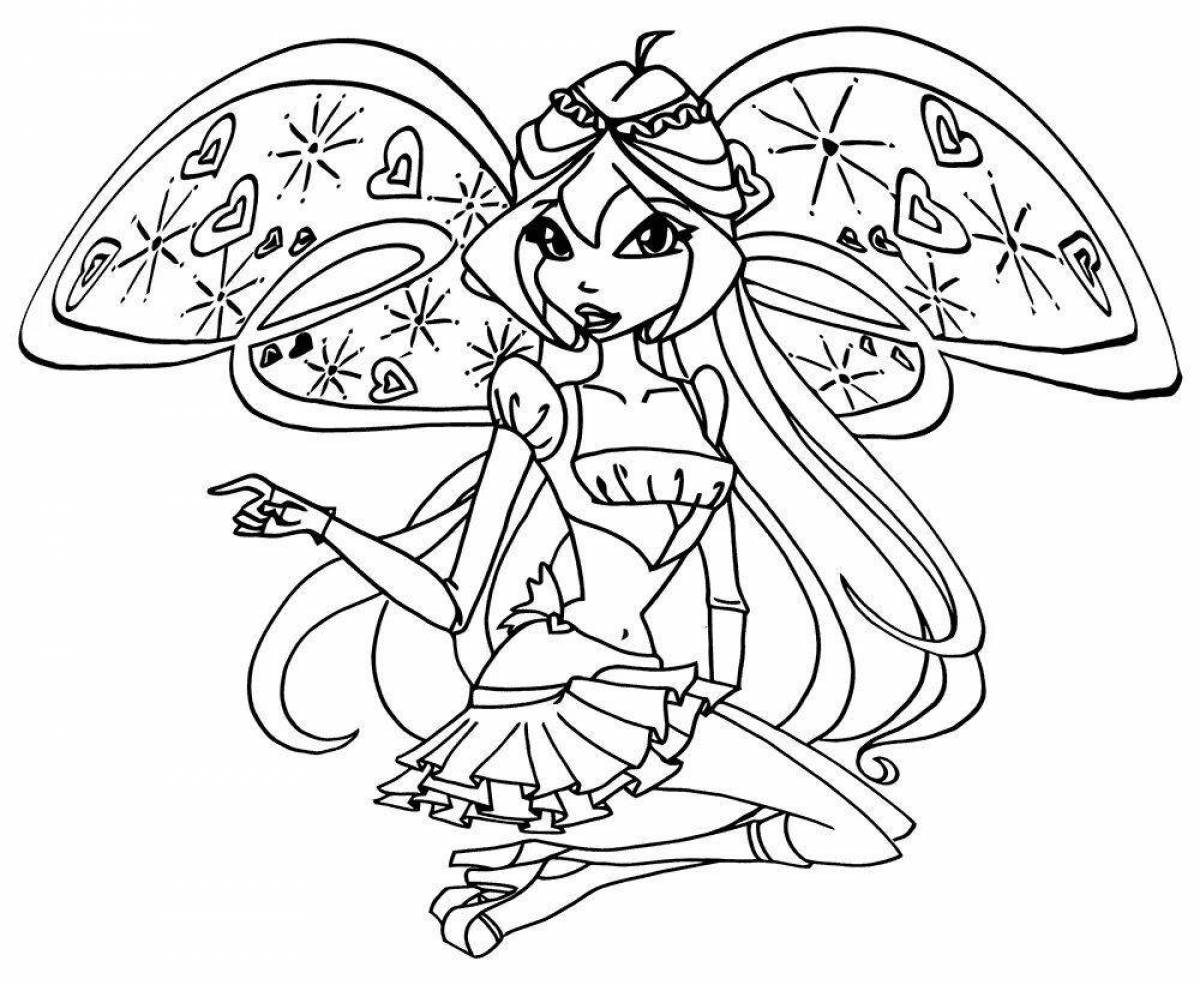 Live coloring winx doll winx