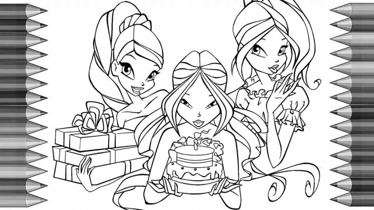 Interesting winx doll coloring