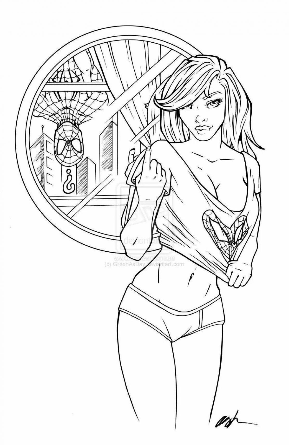 Glowing coloring page 18 vulgar on android