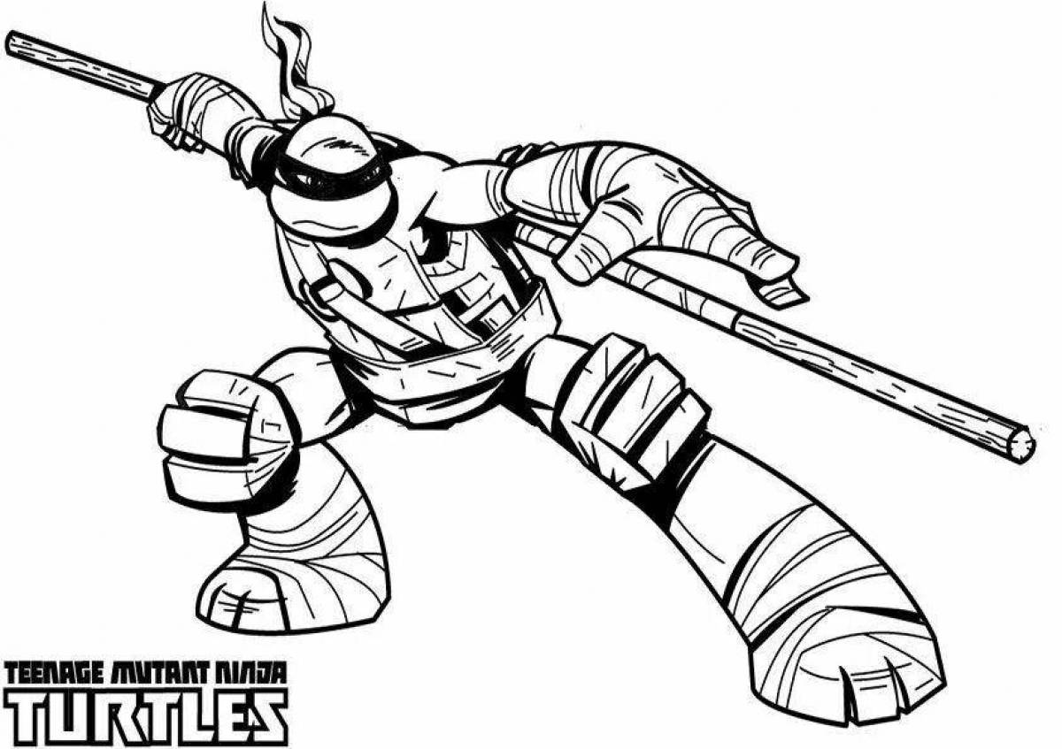 Teenage Mutant Ninja Turtles legend coloring page