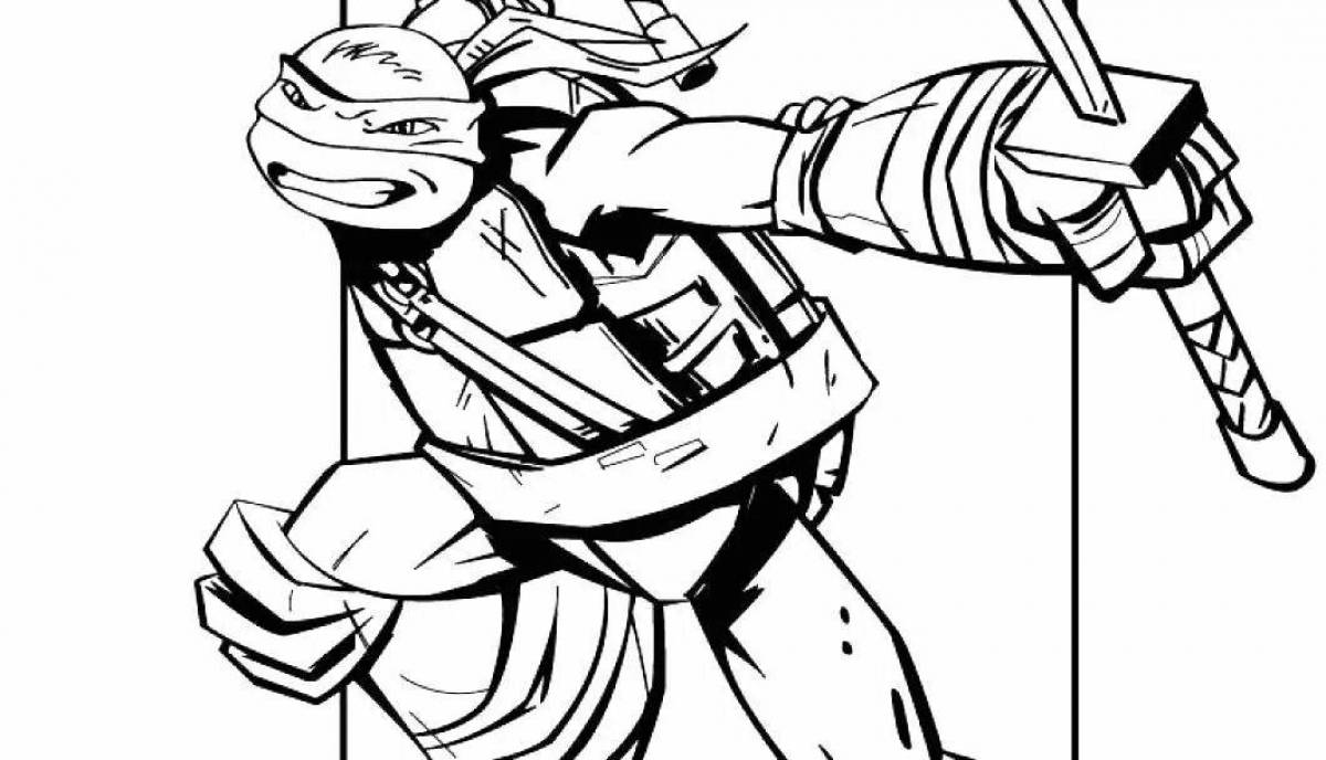 Teenage Mutant Ninja Turtle Legends playful coloring page