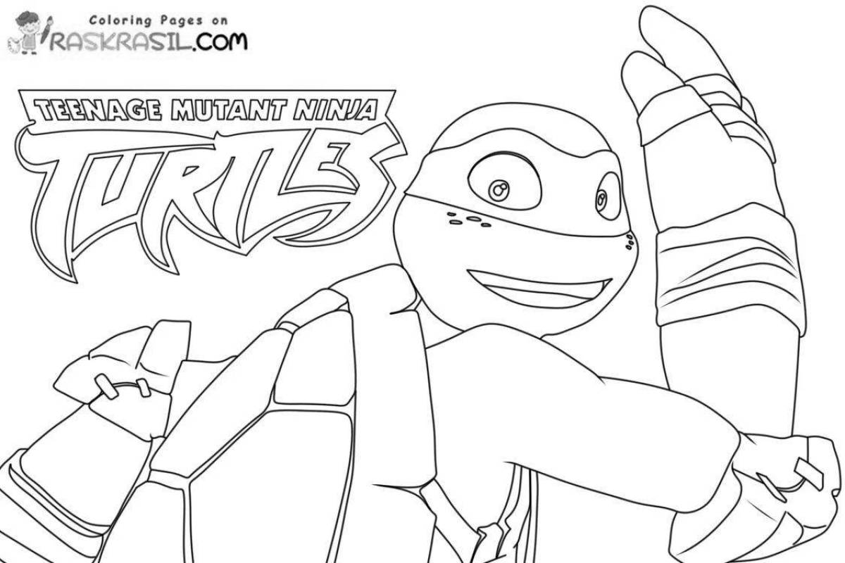 Colorful Teenage Mutant Ninja Turtles legends coloring game