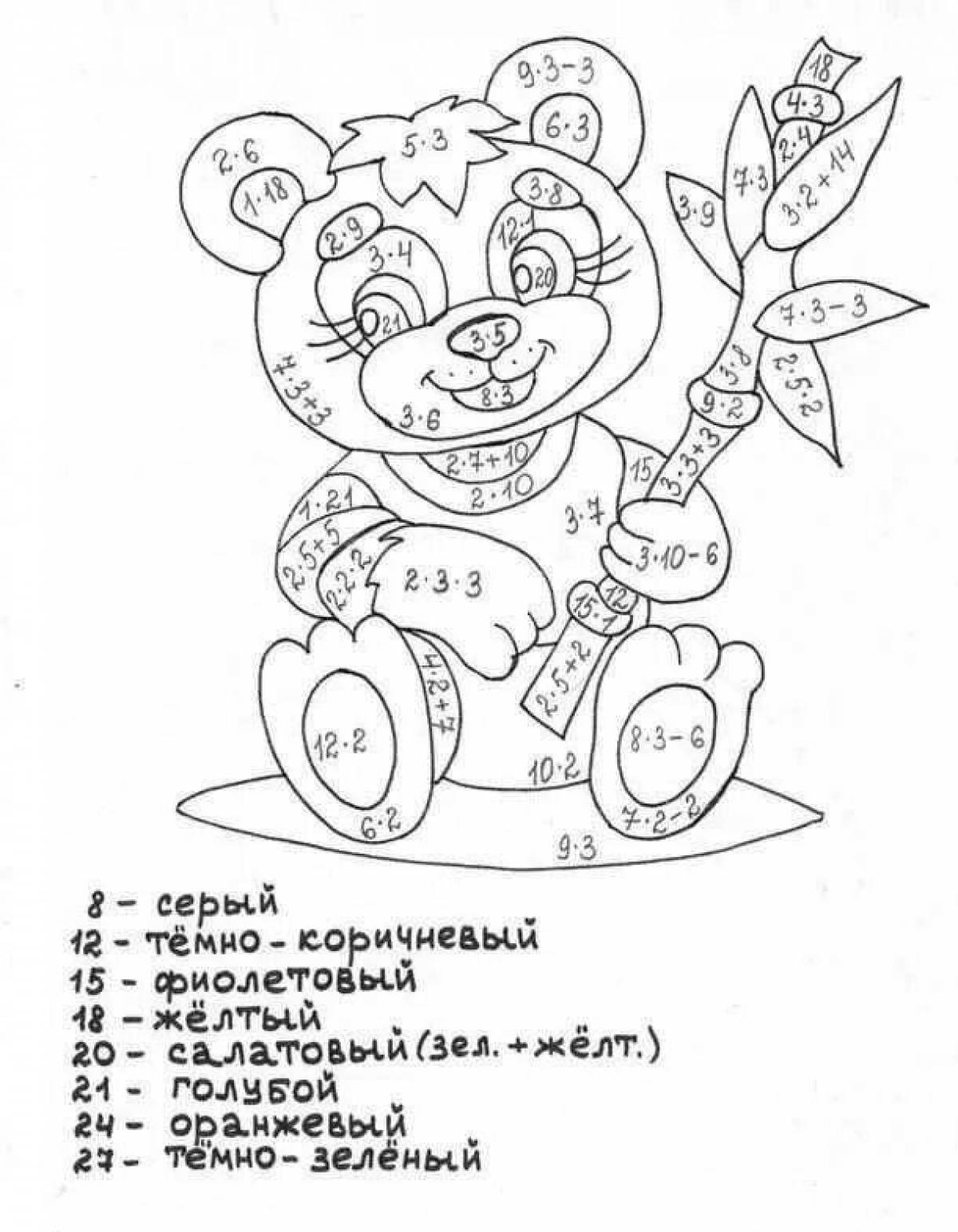 Attractive multiplication table for 4