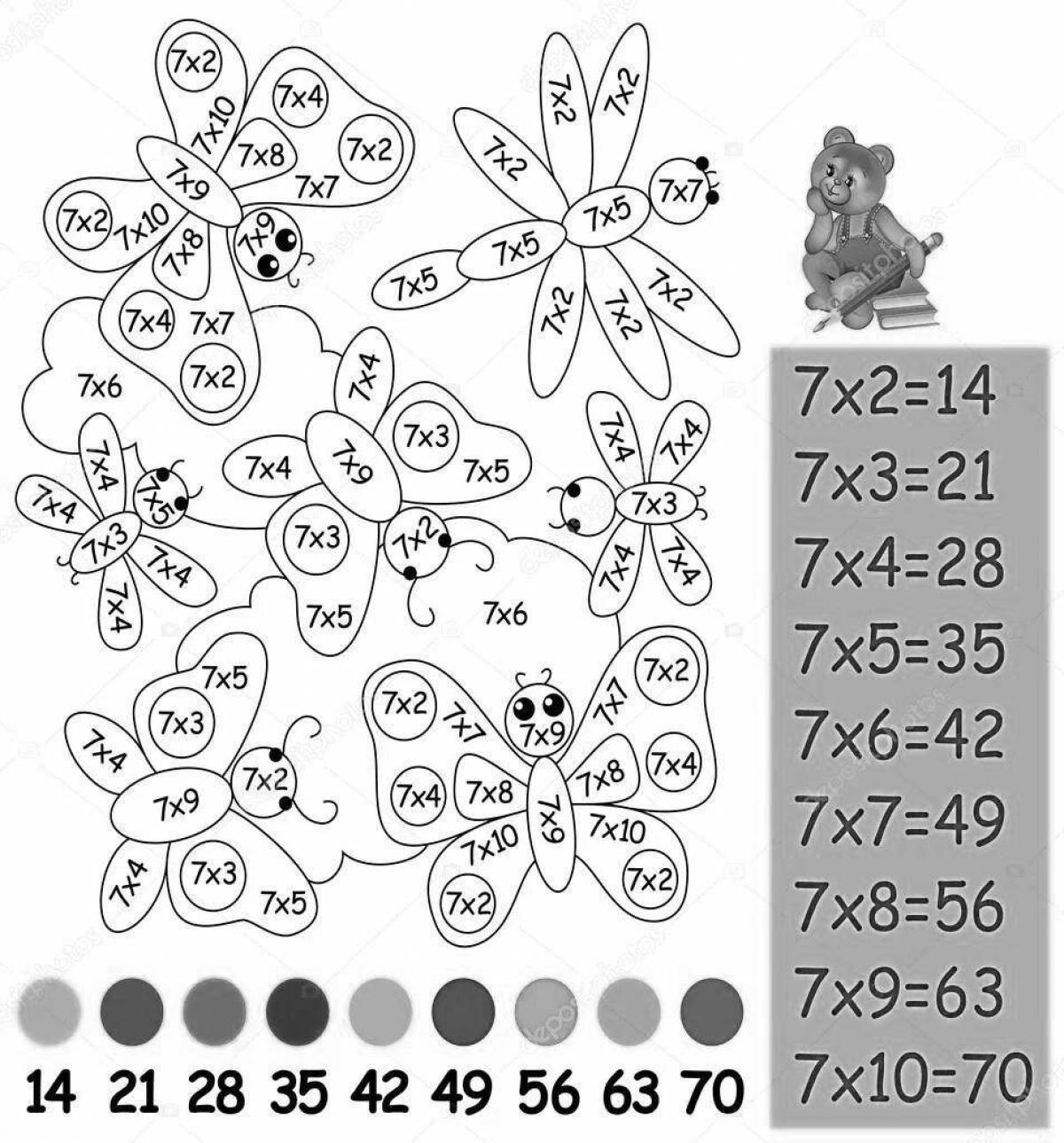 4 times table #8