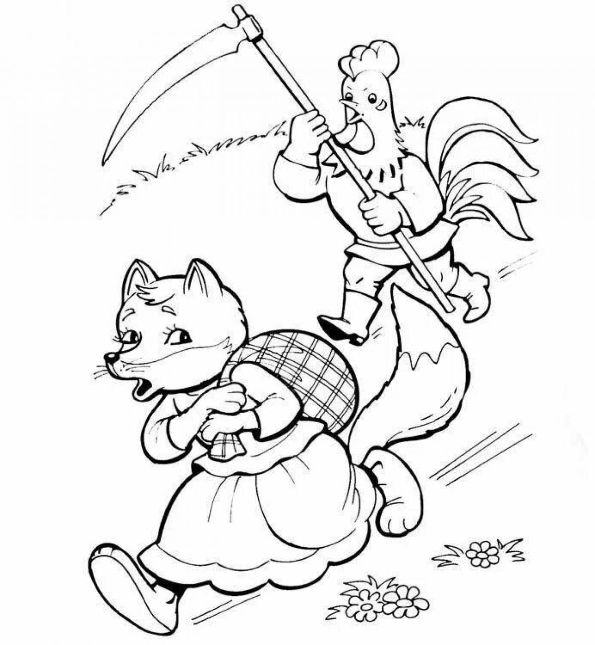 Fairy tale fox and hare #1