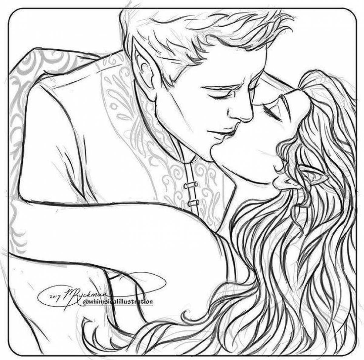 Дворцовая раскраска королевство шипов и роз