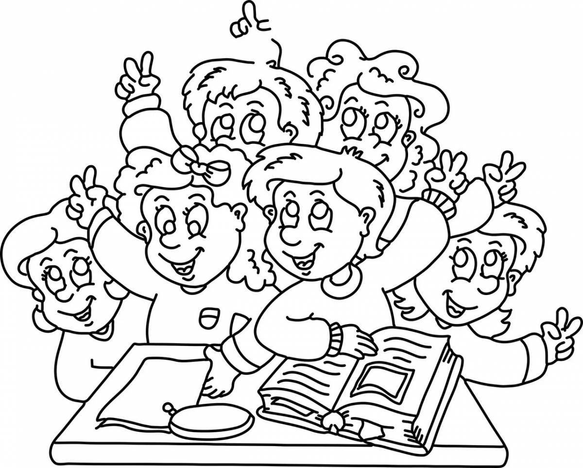 Fun coloring book for first graders