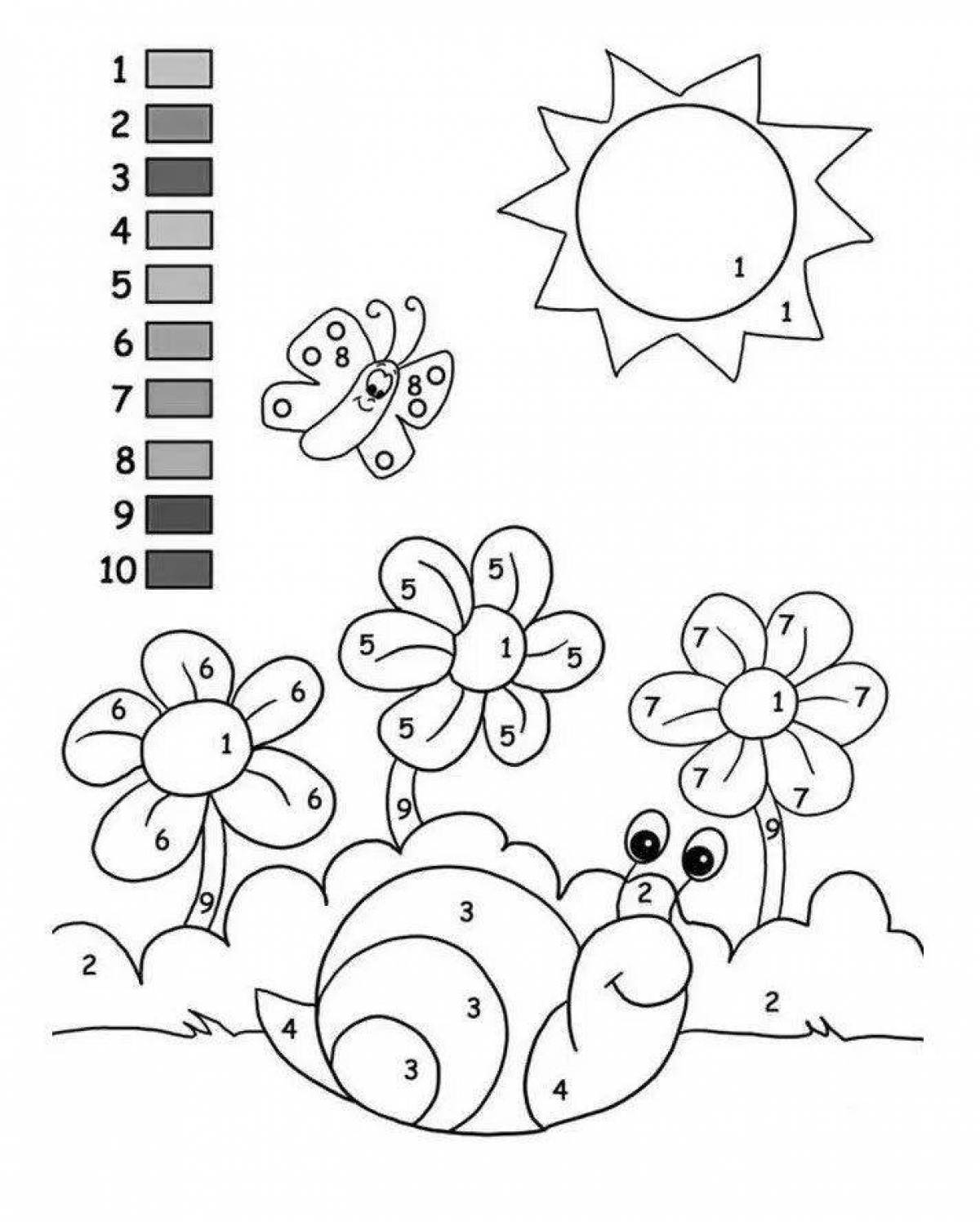 Color-wonder paints 6-7 years coloring page