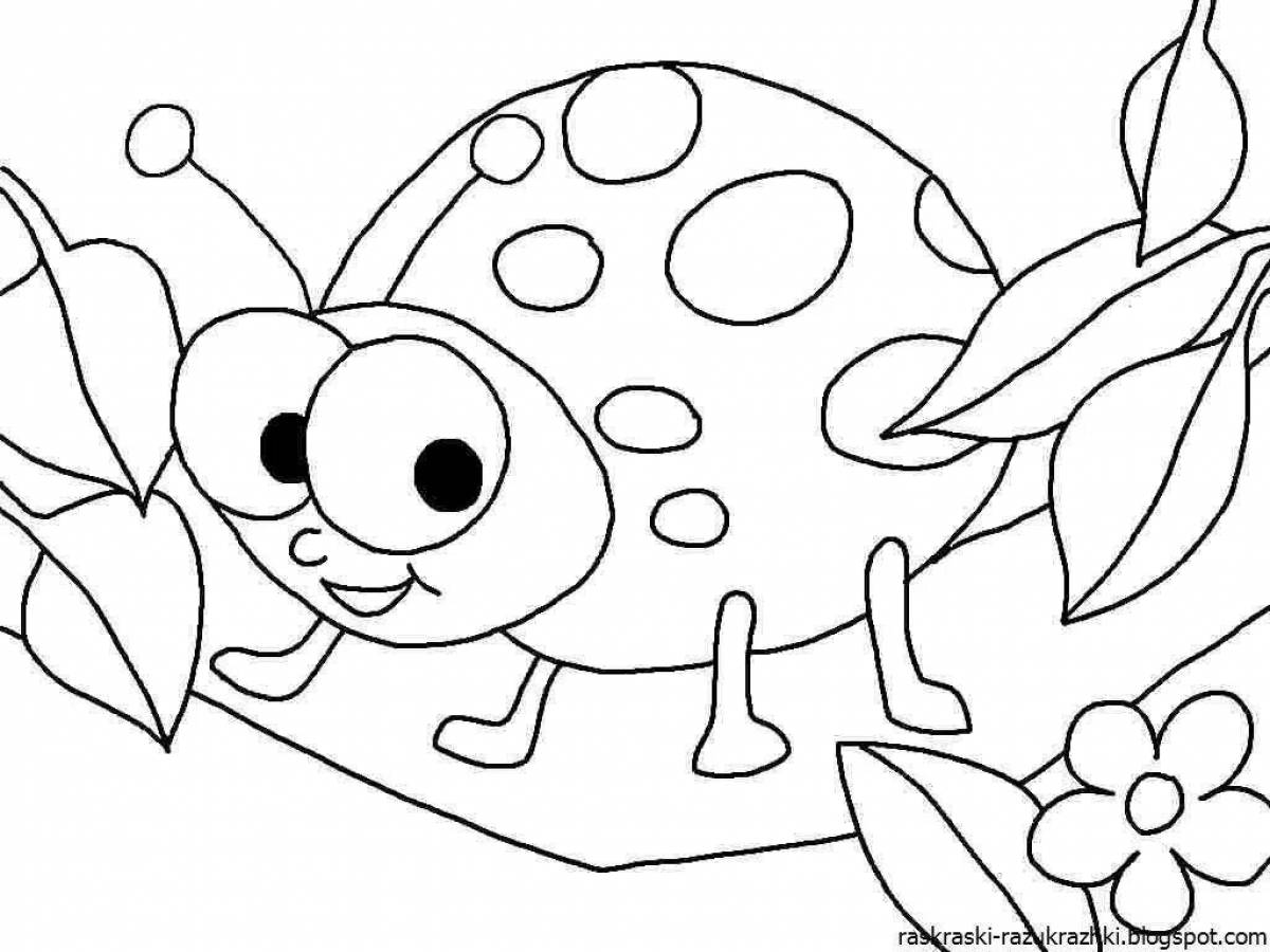 Colorful nonsense draws coloring pages 6-7 years old