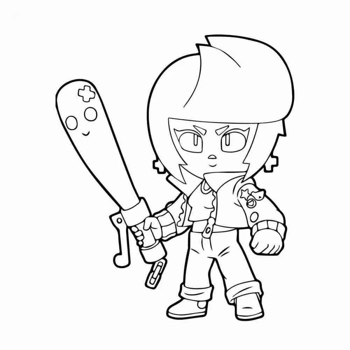 Exciting coloring brawl stars all brawlers coloring page