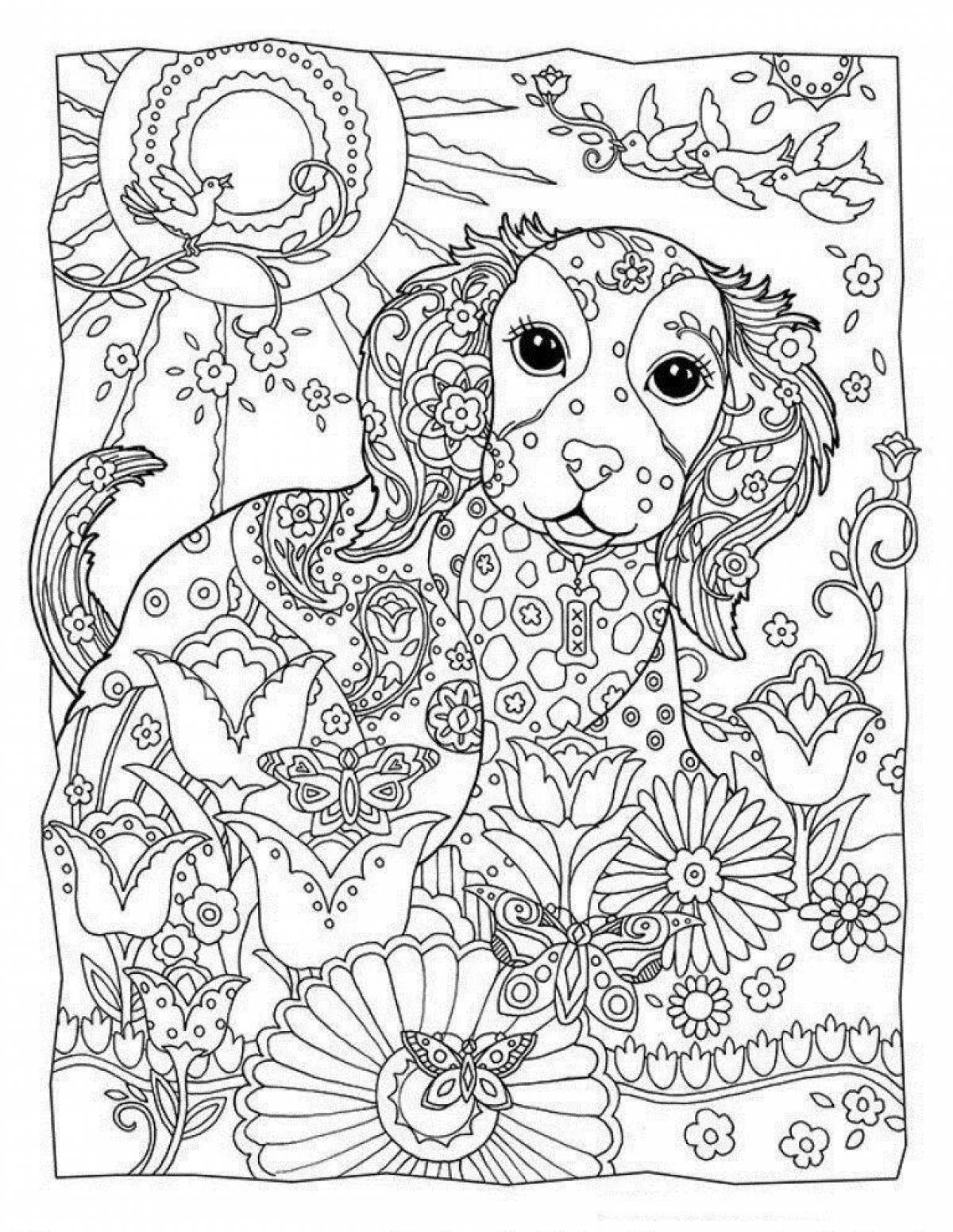 Luminous coloring book for girls 9 years old