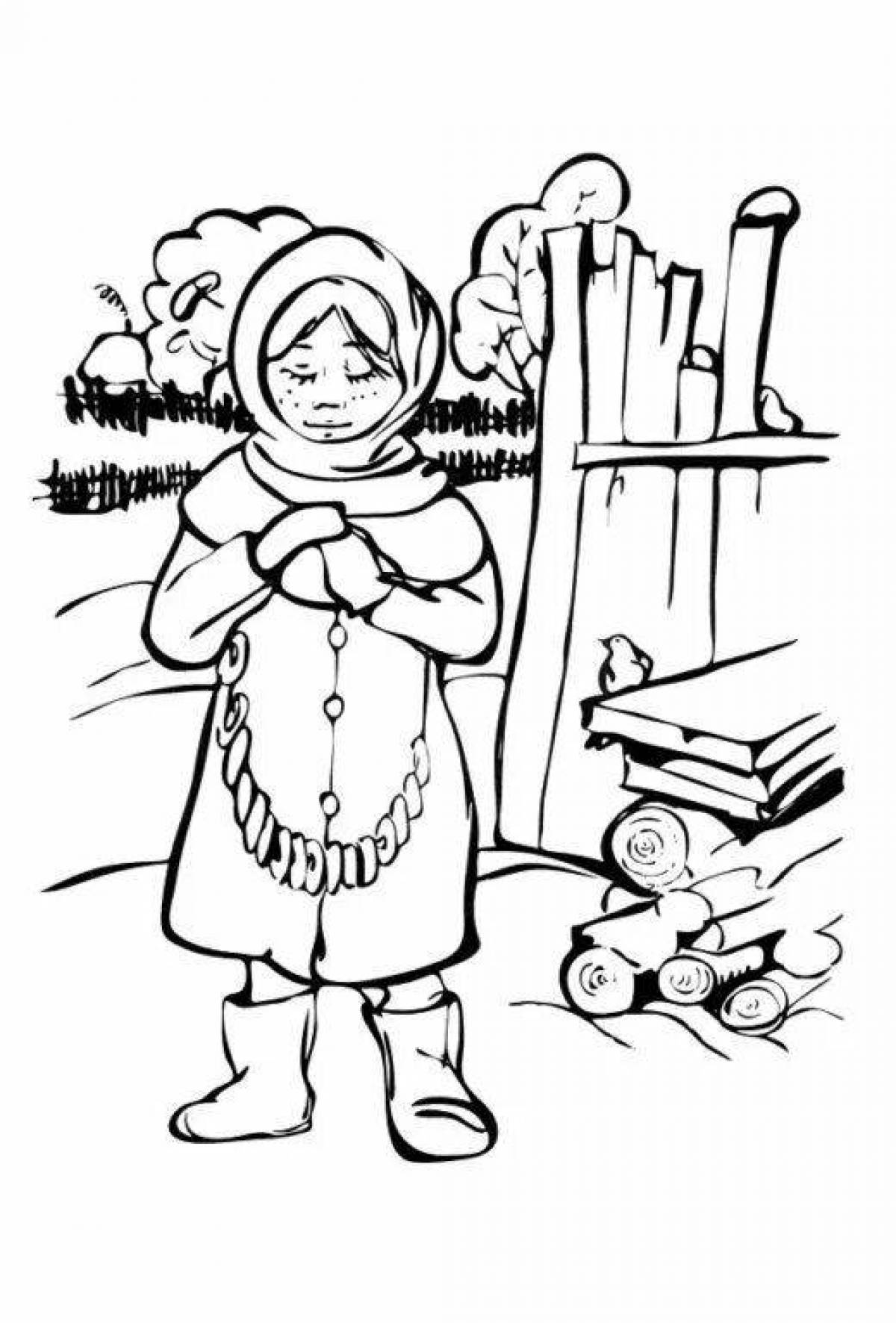 Coloring page magnificent frost Ivanovich