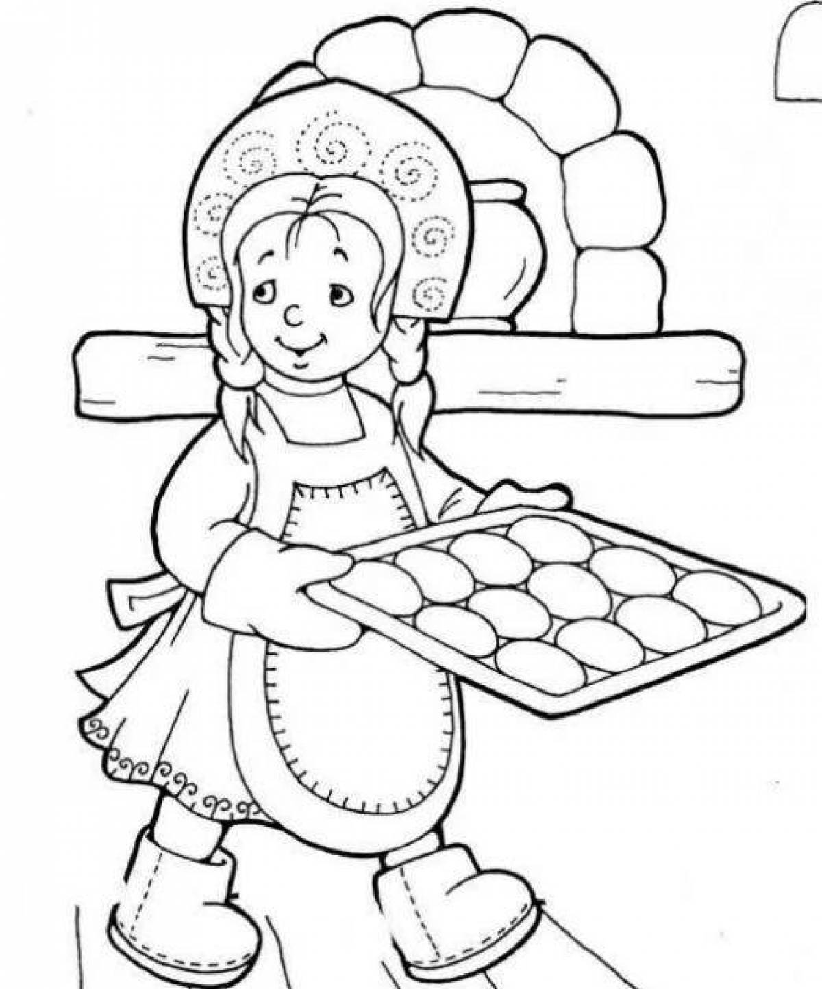 Coloring book playful frost ivanovich