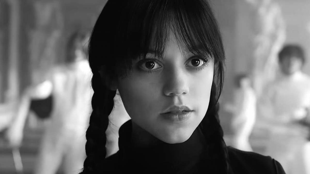 Adorable Wednesday Addams coloring page from 2022 series