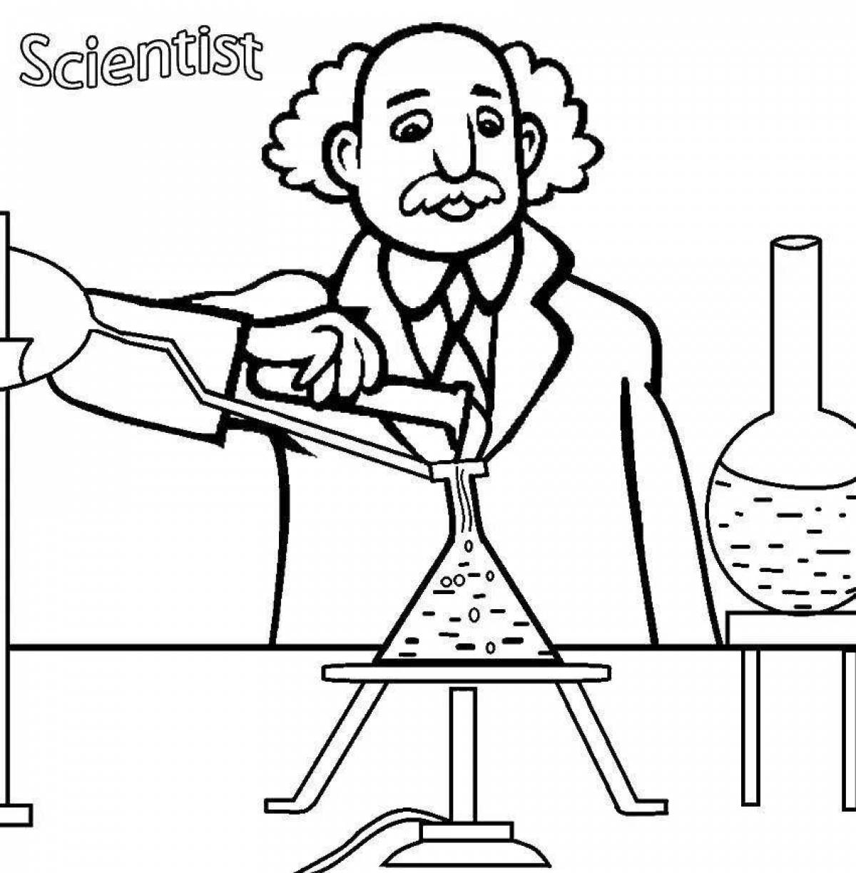 Science and technology fun coloring book